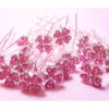 Horquillas Flor Rosa Chicle Pack 20 Unidades