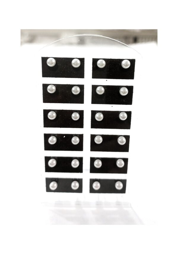 Aros Mini Perla Acero - Image 2