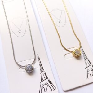 Collar Acero Plateado